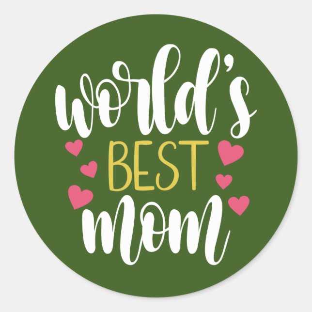 World's Best Mom Mother's Day | Sticker (Front)