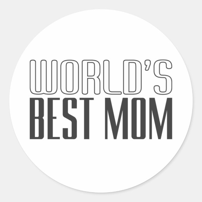 World's Best Mom Mother's Day | Sticker (Front)