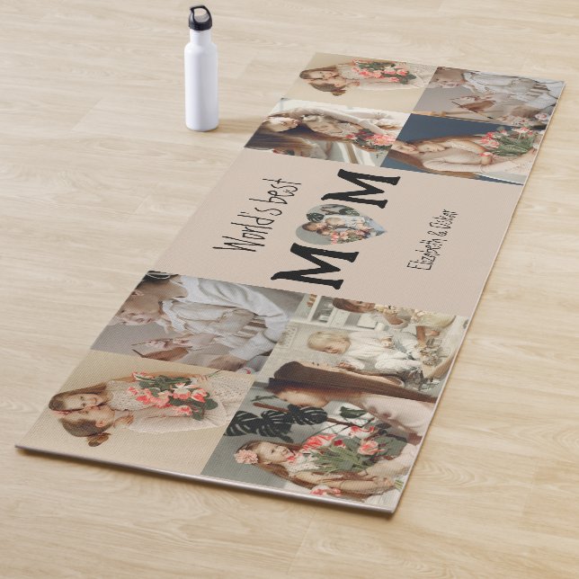 World's Best Mom Photo Gift for Mother's Day -  Yoga Mat (In Situ)
