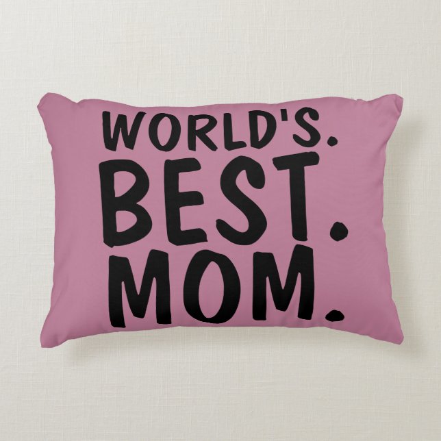 WORLD'S BEST MOM PILLOWS PINK (Front)