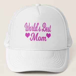 World's Best Mom Pink Trucker Hat