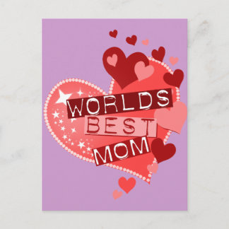 World's Best Mom Postcard