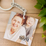 World's Best Mom Since 20XX Modern Photo Keychain<br><div class="desc">This simple and modern design is composed of sans serif and playful cursive typography and add a custom photo.</div>