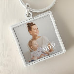 World's Best Mom Since 20XX Modern Photo Keychain<br><div class="desc">This simple and modern design is composed of sans serif and playful cursive typography and add a custom photo.</div>