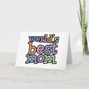Worlds Best Mom T-Shirts & Gifts Card