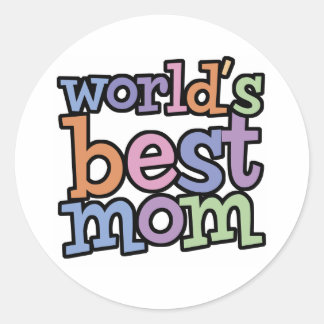 Worlds Best Mom T-Shirts & Gifts Classic Round Sticker