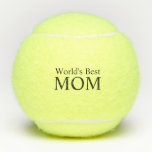 World's Best Mom Tennis Balls<br><div class="desc">Show how much you love your mom with this meaningful gift. This design features a heartfelt sentiment and custom typography.</div>