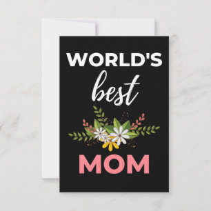 World's Best Mom Thank You Card