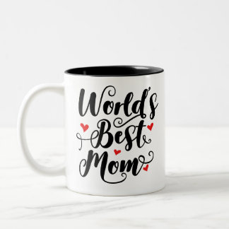 World's Best Mom Two-Tone Coffee Mug