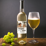 Worlds Best Mom Wine Label<br><div class="desc">Celebrate the special woman in your life with our 'World's Best Mom' wine label. A perfect gift for Mother's Day, birthdays, or simply to say, 'I love you'. The sophisticated design includes editable typography for a personal touch. Add a favourite photo and make it a keepsake she'll treasure.</div>