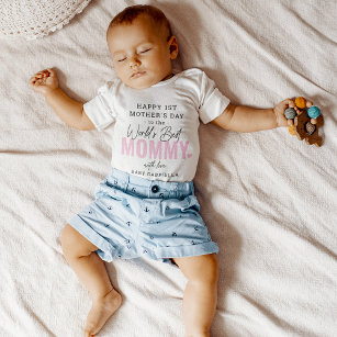 'Worlds Best Mommy' 1st Mother's Day Keepsake Baby Baby Bodysuit