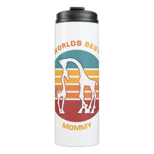 Worlds Best Mommy, Giraffes Thermal Tumbler