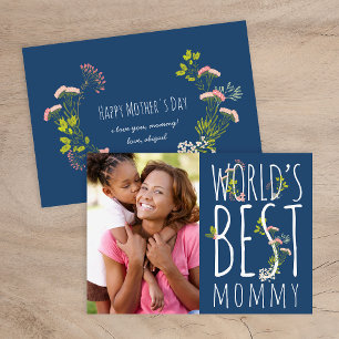 World's Best Mommy Mother's Day Photo Card