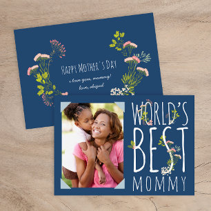 World's Best Mommy Mother's Day Photo Card