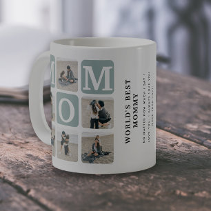 World's Best Mommy' Photo Collage Coffee Mug