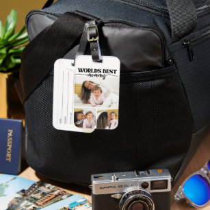Worlds Best Mommy Photo Collage Luggage Tag