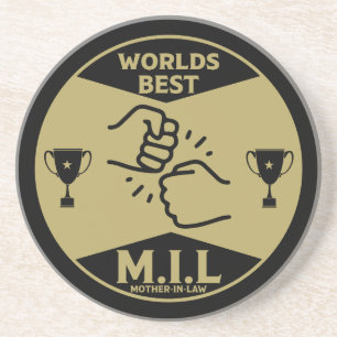 Worlds Best Mother-In-Law Coaster
