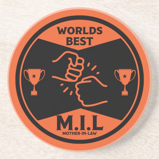 Worlds Best Mother-In-Law Coaster (Front)