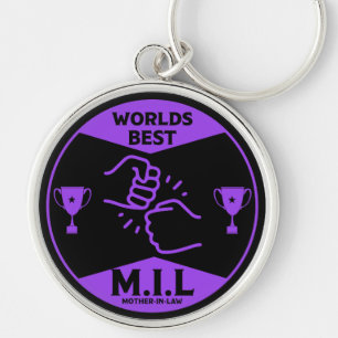 Worlds Best Mother-In-Law Keychain