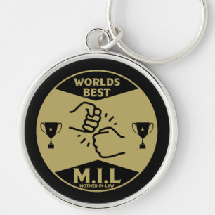Worlds Best Mother-In-Law Keychain