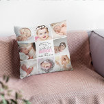 'Worlds Best Mummy' 1st Mother's Day Keepsake Throw Pillow<br><div class="desc">Create your very own special first Mother's day keepsake gift with this cute photo collage pillow. Featuring 8 trendy insta square photographs and the text 'Happy 1st Mother's Day to the World's Best Mummy' - Love from (ADD NAME). PHOTO TIP - Crop photos ensuring that the subject is in the...</div>