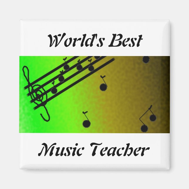 World's Best Music Teacher Magnet (Front)