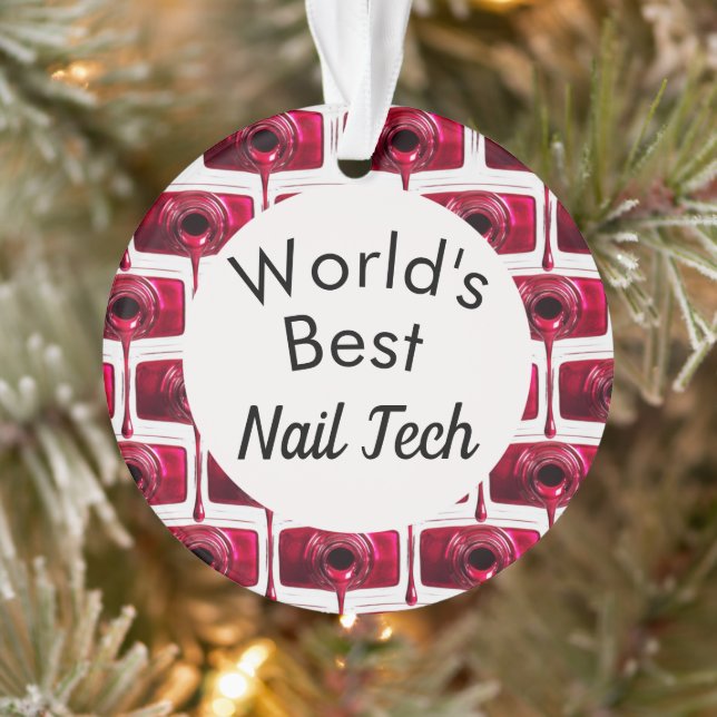 World's best Nail technician ornament (Tree)