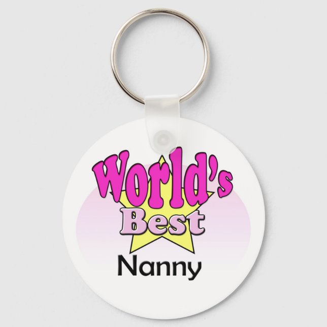 World's Best Nanny Keychain (Front)