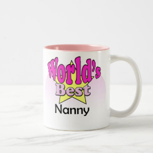 World's Best Nanny Two-Tone Coffee Mug