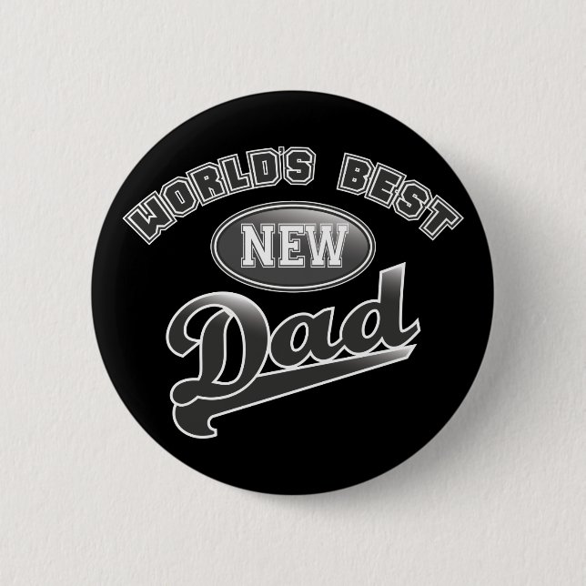 World's Best New Dad 2 Inch Round Button (Front)