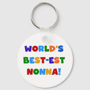 World's Best Nonna Bright Colours T-shirts and Gif Keychain
