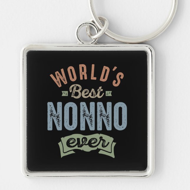 Worlds Best Nonno Keychain (Front)