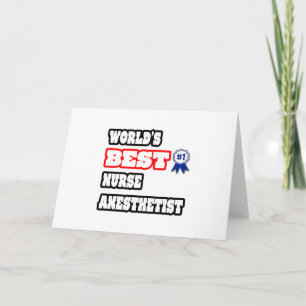 World's Best Nurse Anesthetist Card