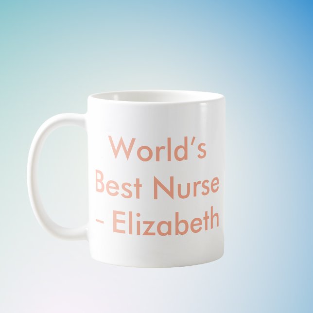 World's Best Nurse Custom Name Coffee Mug (Creator Uploaded)