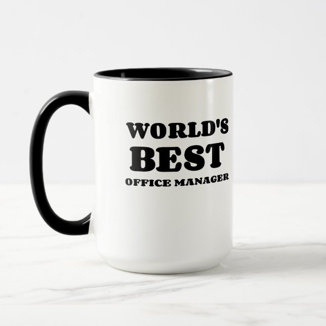 WORLD'S BEST OFFICE MANAGER MUG (Left)
