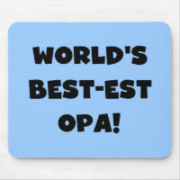 World's Best Opa Black Text T-shirts and Gifts