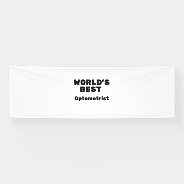 World's Best Optometrist Banner (Horizontal)