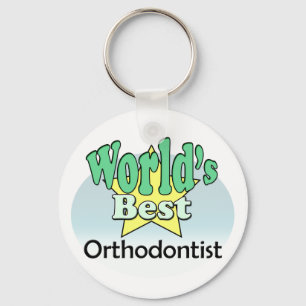 World's Best Orthodontist Keychain