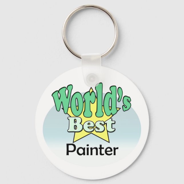 World's Best Painter Keychain (Front)