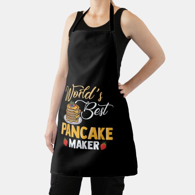 World's Best Pancake Maker Cute Morning Food Apron (Insitu)