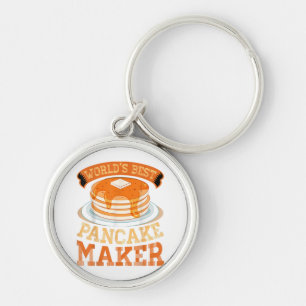 World's Best Pancake Maker - Funny Pancake Maker Keychain