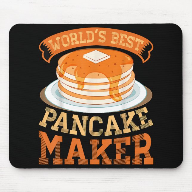 World's Best Pancake Maker - Funny Pancake Maker Mouse Pad (Front)