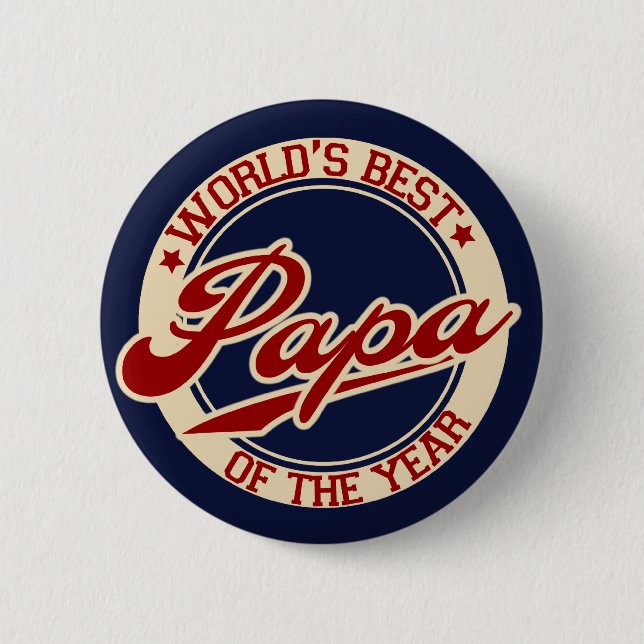 World's Best Papa 2 Inch Round Button (Front)