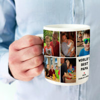 Worlds Best Papa 8 Photo Collage