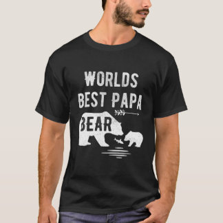 Worlds Best Papa Bear With Grand Cub Shirt Grandpa