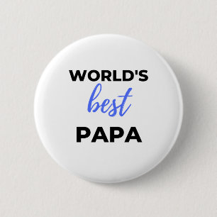 World's Best Papa bl 2 Inch Round Button