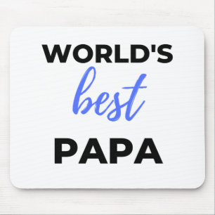 World's Best Papa bl Mouse Pad