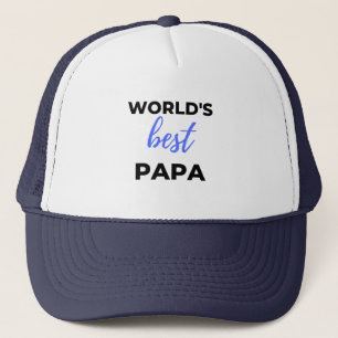 World's Best Papa bl Trucker Hat