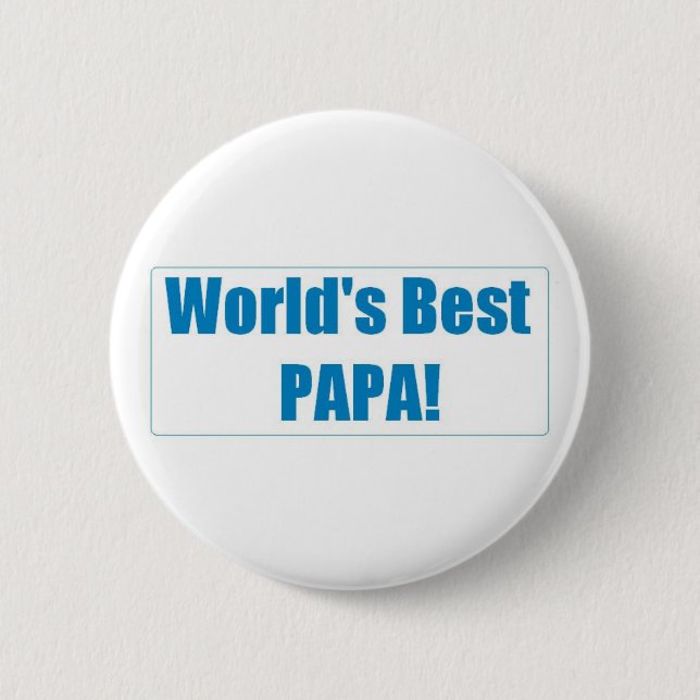 World's Best Papa Button (Front)
