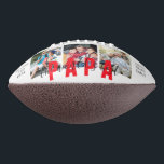 WORLD'S BEST PAPA Custom Photo Personalized Football<br><div class="desc">WORLD'S BEST PAPA Custom Photo Personalized Football features three of your favourite photos with the text "The World's Best Papa" in a modern calligraphy script. Personalized by editing the text in the text boxes provided and adding your photos. PHOTO TIP: edit your photos prior to uploading to Zazzle with the...</div>